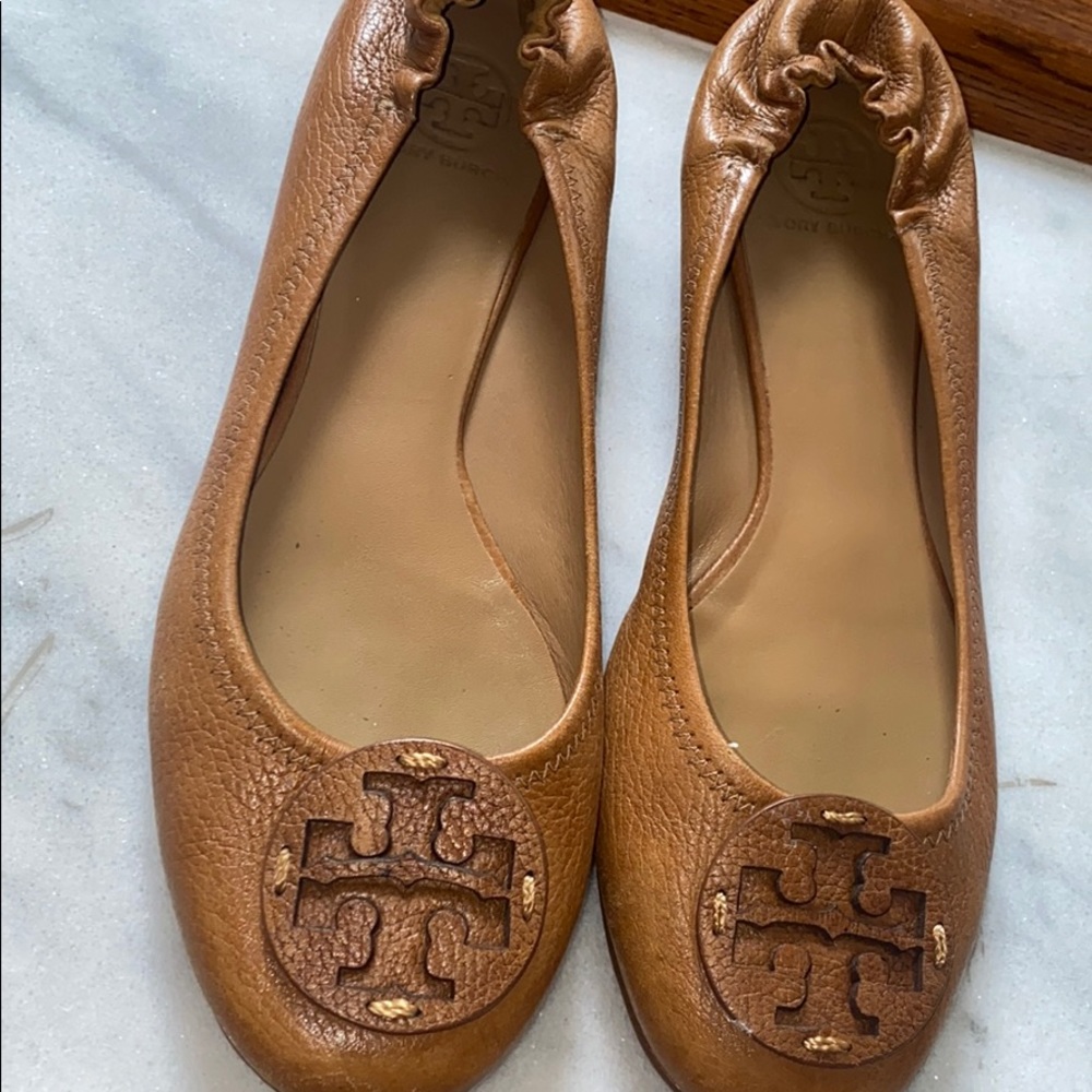 Minnie Flat Brown Leather